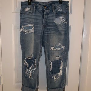 American Eagle Distressed Boyfriend Jeans